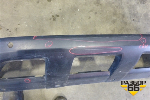 Юбка переднего бампера (до 2015г 2.4л под парктроник) (71102T0AZI00) для Honda CR-V(RM) с 2012г (ЦРВ СРВ) 