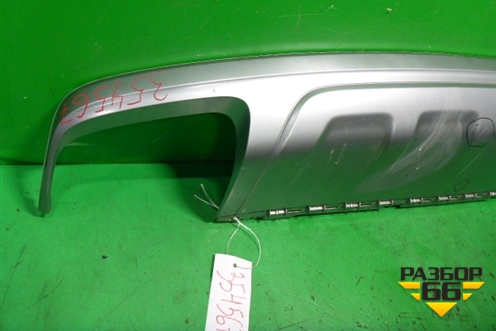 Юбка заднего бампера (4M0807521) для Audi Q7 c 2015г (Ку 7)