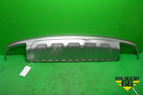 Юбка заднего бампера (4M0807521) для Audi Q7 c 2015г (Ку 7)