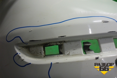 Бампер задний (после 2014г под парктроник) (A1668850325) для Mercedes Benz ML-Klass W166 c 2011г (МЛ)