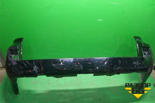 Бампер задний (до 2015г под парктроник) для Toyota Land Cruiser (200) с 2008г (Ленд Крузер)