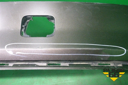 Бампер задний нижняя часть (до 2019г под парктроник) (4M0807527B) для Audi Q7 c 2015г (Ку 7)