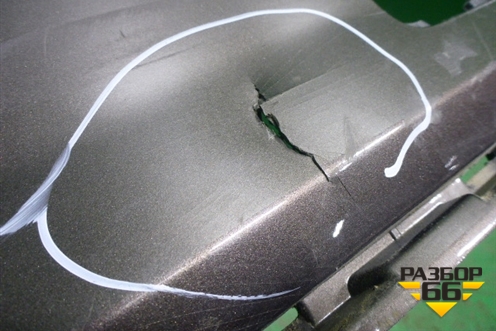 Бампер задний нижняя часть (до 2019г под парктроник) (4M0807527B) для Audi Q7 c 2015г (Ку 7)