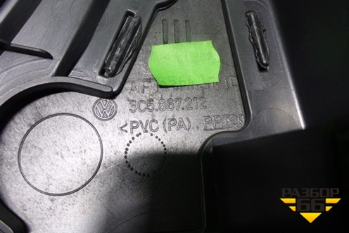 Обшивка двери задней правой под электрику (универсал) (3C5867212) для Volkswagen Passat (B6) с 2005-2010г (Пассат Б6)