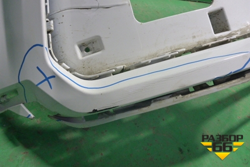 Бампер передний (после 2014г под омыватель) (8U0807437AD) для Audi Q3 с 2011-2018г (Ку 3)