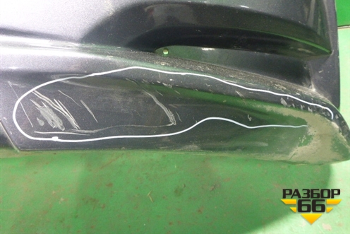 Бампер задний (до 2014г седан ТЮНИНГ под парктроник) для Hyundai Solaris с 2010-2016г (Солярис)