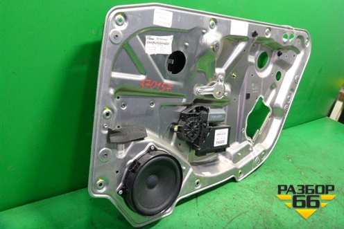 Стеклоподъёмник электрический задний правый (в сборе под доводчик Long) для Volkswagen Phaeton с 2002-2014г (Фаетон)