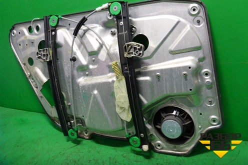 Стеклоподъёмник электрический задний правый (в сборе под доводчик Long) для Volkswagen Phaeton с 2002-2014г (Фаетон)