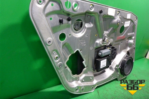 Стеклоподъёмник электрический задний левый (в сборе под доводчик Long) для Volkswagen Phaeton с 2002-2014г (Фаетон)