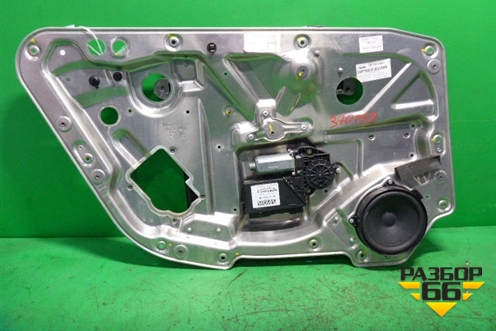 Стеклоподъёмник электрический задний левый (в сборе под доводчик Long) для Volkswagen Phaeton с 2002-2014г (Фаетон)