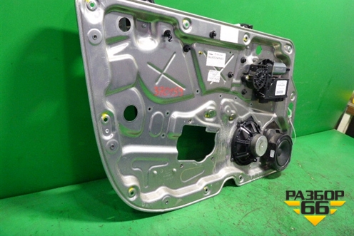 Стеклоподъёмник электрический передний левый (в сборе под доводчик) для Volkswagen Phaeton с 2002-2014г (Фаетон)