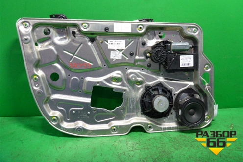 Стеклоподъёмник электрический передний левый (в сборе под доводчик) для Volkswagen Phaeton с 2002-2014г (Фаетон)