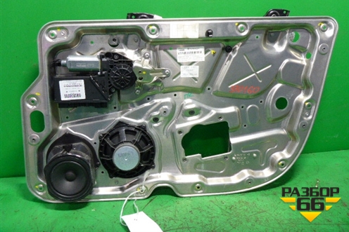 Стеклоподъёмник электрический передний правый (в сборе под доводчик) для Volkswagen Phaeton с 2002-2014г (Фаетон)