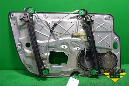 Стеклоподъёмник электрический передний правый (в сборе под доводчик) для Volkswagen Phaeton с 2002-2014г (Фаетон)