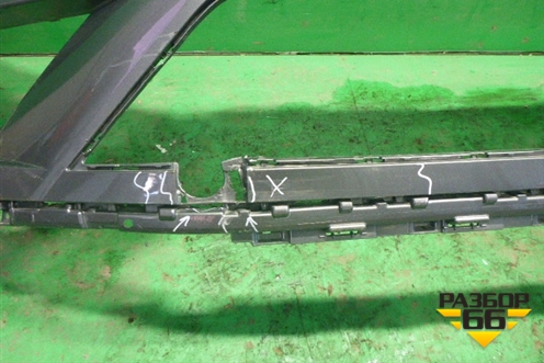 Бампер передний (после 2015г под омыватель и парктроник) (7P6807221D) для Volkswagen Touareg с 2010-2018г (Туарег)