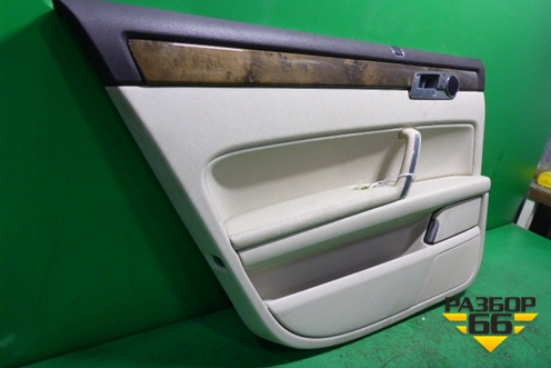 Обшивка двери задней левой под электрику (Long светлая кожа) для Volkswagen Phaeton с 2002-2014г (Фаетон)