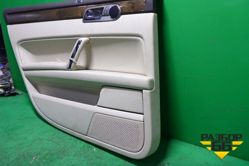 Обшивка двери задней левой под электрику (Long светлая кожа) для Volkswagen Phaeton с 2002-2014г (Фаетон)