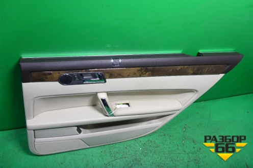 Обшивка двери задней правой под электрику (Long светлая кожа) для Volkswagen Phaeton с 2002-2014г (Фаетон)