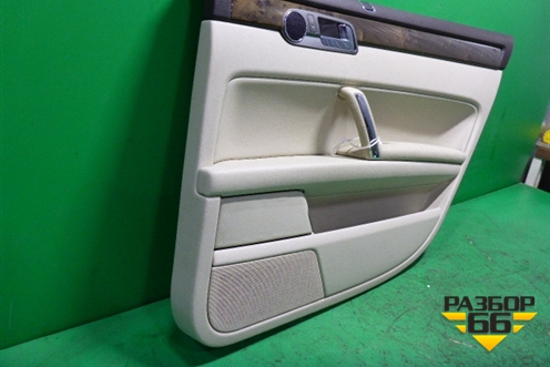 Обшивка двери задней правой под электрику (Long светлая кожа) для Volkswagen Phaeton с 2002-2014г (Фаетон)