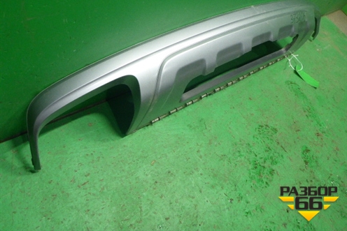 Юбка заднего бампера (4M0807521) для Audi Q7 c 2015г (Ку 7)