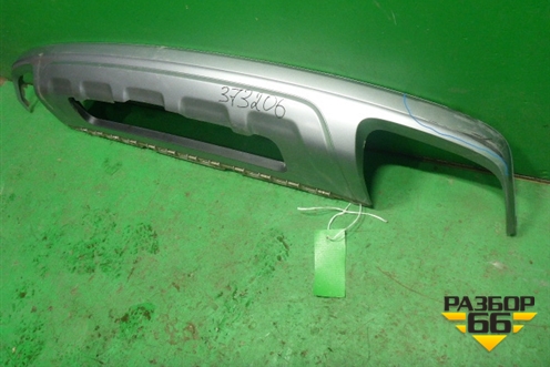 Юбка заднего бампера (4M0807521) для Audi Q7 c 2015г (Ку 7)