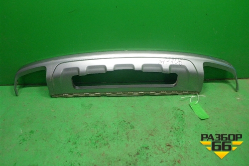 Юбка заднего бампера (4M0807521) для Audi Q7 c 2015г (Ку 7)