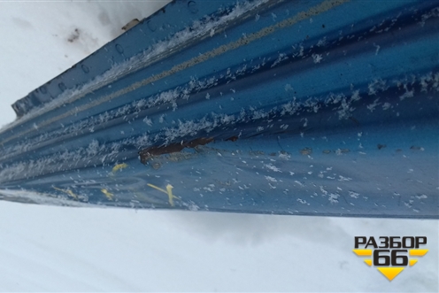 Порог со стойкой левый для Mitsubishi L 200 c 2006-2015г (Л200)