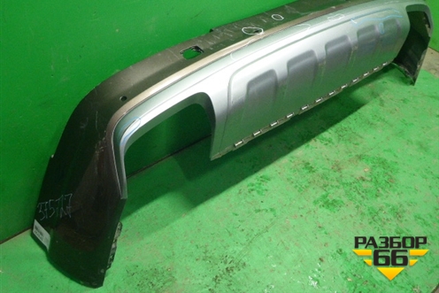 Бампер задний нижняя часть (до 2019г под парктроник) (4M0807527B) для Audi Q7 c 2015г (Ку 7)