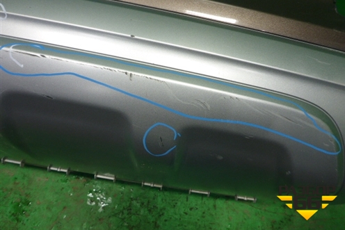 Бампер задний нижняя часть (до 2019г под парктроник) (4M0807527B) для Audi Q7 c 2015г (Ку 7)