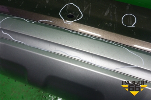 Бампер задний нижняя часть (до 2019г под парктроник) (4M0807527B) для Audi Q7 c 2015г (Ку 7)