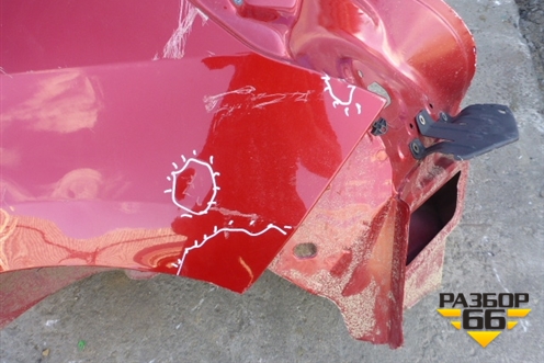 Крыло заднее левое (5-ти дверный хетчэк) (8525LW) для Peugeot 308 с 2007-2014г