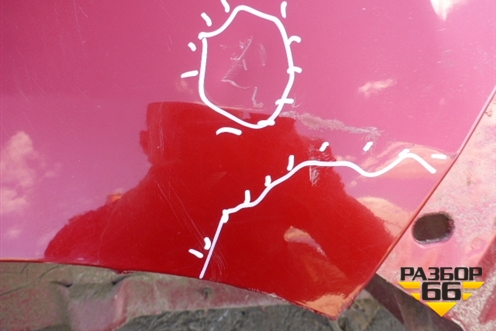 Крыло заднее левое (5-ти дверный хетчэк) (8525LW) для Peugeot 308 с 2007-2014г