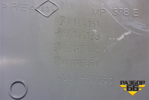 Обшивка стойки центральная правая (8200149151) для Renault Clio с 1998-2002г (Клио)