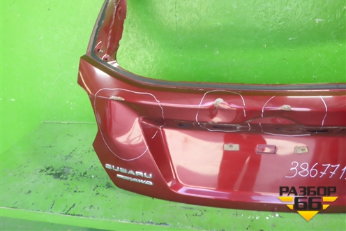 Дверь багажника без стекла (60809FJ0019P) для Subaru XV с 2011-2017г (ХВ)