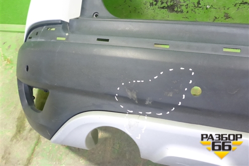 Бампер задний (под парктроник) (850220429R) для Renault Kaptur с 2016г (Каптюр)