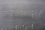 Накладка заднего крыла левого (8K9853817A) для Audi A4 (В8) Allroad Quattro с 2009-2016г (А4)