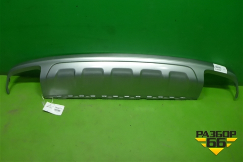 Юбка заднего бампера (4M0807521) для Audi Q7 c 2015г (Ку 7)