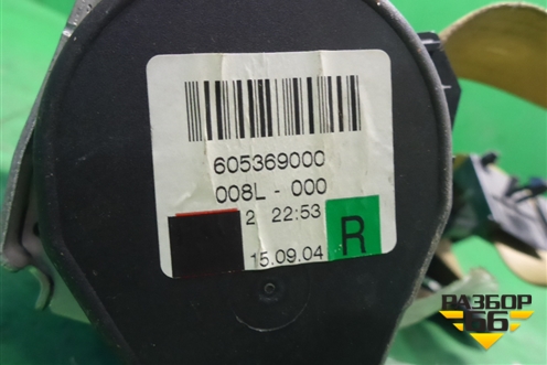 Ремень безопасности передний правый с пиропатроном для Mercedes Benz CLS C219 с 2004-2010г (ЦЛС)