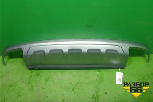 Юбка заднего бампера (4M0807521) для Audi Q7 c 2015г (Ку 7)