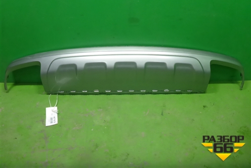 Юбка заднего бампера (4M0807521) для Audi Q7 c 2015г (Ку 7)