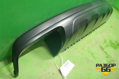 Юбка заднего бампера (4M0807521) для Audi Q7 c 2015г (Ку 7)