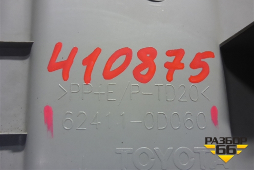 Обшивка стойки центральная верхняя правая (5-ти дверный кузов) (624110D060) для Toyota Yaris с 2005-2011г (Ярис)