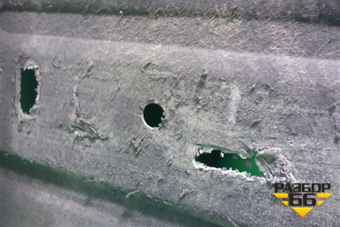 Защита антигравийная левая (передняя) для Kia Quoris с 2012г (Кворис)