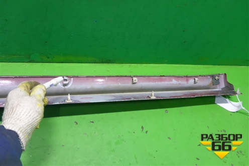 Накладка на порог наружная левая (6512A057) для Mitsubishi Lancer-X с 2007г (Лансер)