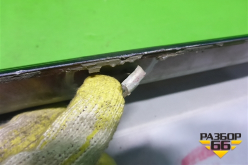 Накладка на порог наружная левая (6512A057) для Mitsubishi Lancer-X с 2007г (Лансер)