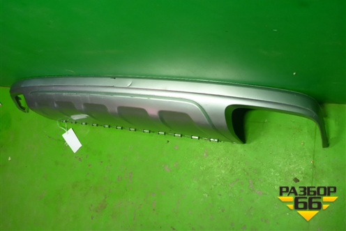 Юбка заднего бампера (4M0807521) для Audi Q7 c 2015г (Ку 7)