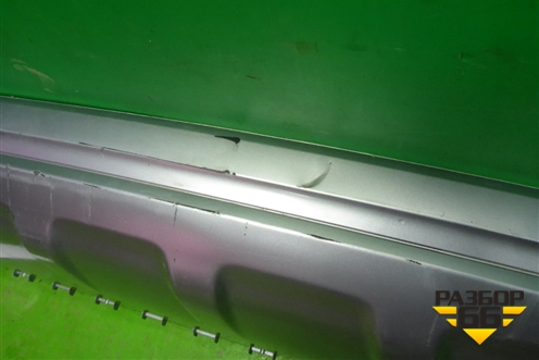 Юбка заднего бампера (4M0807521) для Audi Q7 c 2015г (Ку 7)