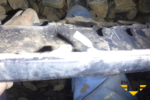 Юбка переднего бампера (после 2009г) для Honda CR-V(RE) с 2006-2012г (ЦРВ СРВ)