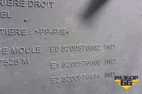 Обшивка двери задней правой под механику (до 2009г) (8200576862) для Renault Logan с 2004-2015г (Логан)