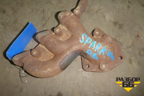 Коллектор выпускной (0.8л) для Chevrolet Spark с 2005-2009г (Спарк 2)
